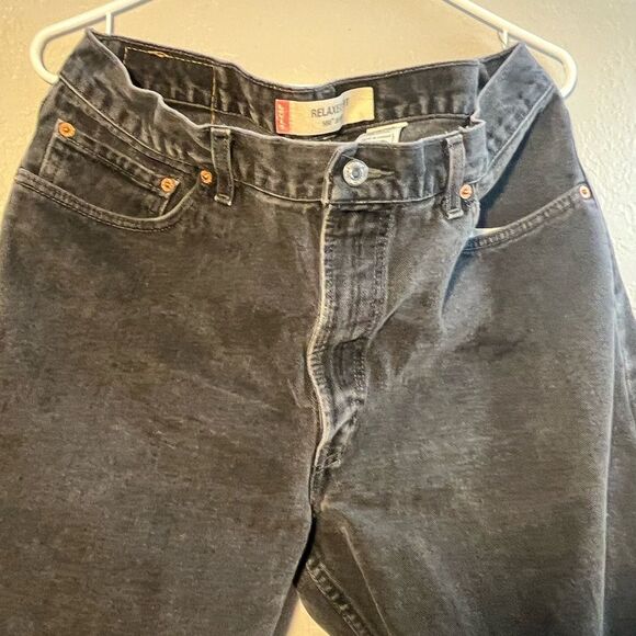 Vintage Levi’s 550 Orange Tab Dark Wash SZ 36/32 1997 Denim Jeans Relaxed Fit - Picture 5 of 8